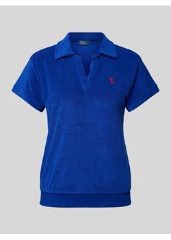 Koszulka polo o kroju regular fit z wyhaftowanym logo model ‘TERRY’ ze sklepu Peek&Cloppenburg  w kategorii Bluzki damskie - zdjęcie 170946907
