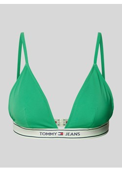 Top bikini z elastycznym paskiem z logo ze sklepu Peek&Cloppenburg  w kategorii Stroje kąpielowe - zdjęcie 170947196