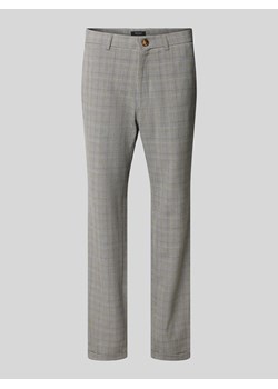 Spodnie materiałowe ze wzorem w kratę model ‘Liam’ ze sklepu Peek&Cloppenburg  w kategorii Spodnie męskie - zdjęcie 170947257