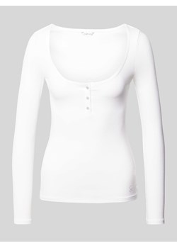Bluzka z długim rękawem i efektem prążkowania model ‘KARLEE’ ze sklepu Peek&Cloppenburg  w kategorii Bluzki damskie - zdjęcie 170947366