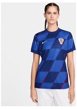 Damska koszulka piłkarska Nike Dri-FIT Chorwacja Stadium 2024/25 (wersja wyjazdowa) (replika) - Niebieski ze sklepu Nike poland w kategorii Bluzki damskie - zdjęcie 170947417