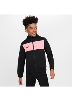 Bluza z kapturem i zamkiem na całej długości dla dużych dzieci (chłopców) Nike Air - Czerń ze sklepu Nike poland w kategorii Bluzy chłopięce - zdjęcie 170947425