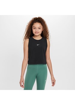 Koszulka treningowa bez rękawów dla dziewcząt Dri-FIT Nike Pro - Czerń ze sklepu Nike poland w kategorii Bluzki dziewczęce - zdjęcie 170947428