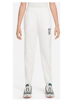 Dzianinowe spodnie o kroju oversize dla dużych dzieci (dziewcząt) Nike Sportswear - Biel ze sklepu Nike poland w kategorii Spodnie dziewczęce - zdjęcie 170947429