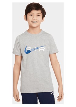 T-shirt dla dużych dzieci (chłopców) Nike Air - Szary ze sklepu Nike poland w kategorii T-shirty chłopięce - zdjęcie 170947445