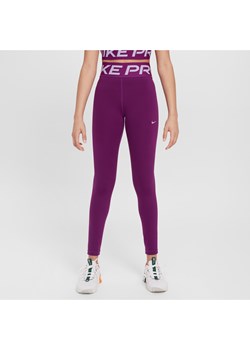 Legginsy dla dziewcząt Dri-FIT Nike Pro - Fiolet ze sklepu Nike poland w kategorii Spodnie dziewczęce - zdjęcie 170947476