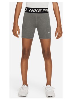 Spodenki dla dużych dzieci (dziewcząt) Dri-FIT 13 cm Nike Pro - Szary ze sklepu Nike poland w kategorii Spodenki chłopięce - zdjęcie 170947497