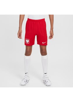 Spodenki piłkarskie dla dużych dzieci Nike Dri-FIT Polska Stadium 2024/25 (wersja domowa/wyjazdowa) (replika) - Czerwony ze sklepu Nike poland w kategorii Spodenki chłopięce - zdjęcie 170947549
