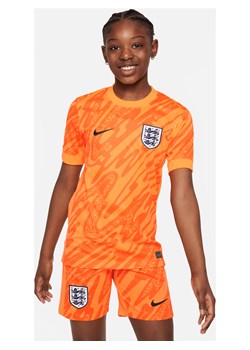 Koszulka piłkarska z krótkim rękawem dla dużych dzieci Nike Dri-FIT Anglia (drużyna męska) Stadium Goalkeeper 2024/25 – replika - Pomarańczowy ze sklepu Nike poland w kategorii T-shirty chłopięce - zdjęcie 170947655