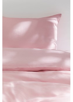 H & M - Komplet pościeli pojedynczej z satyny - Różowy ze sklepu H&M w kategorii Pościele - zdjęcie 170948556