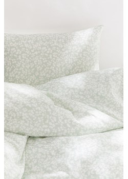 H & M - Komplet bawełnianej pościeli pojedynczej - Zielony ze sklepu H&M w kategorii Pościele - zdjęcie 170948585
