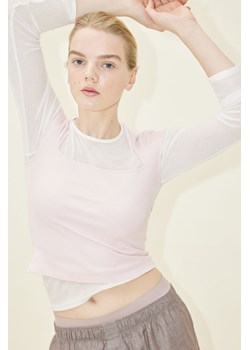 H & M - Top z kapturkowym rękawem - Różowy ze sklepu H&M w kategorii Bluzki damskie - zdjęcie 170948608