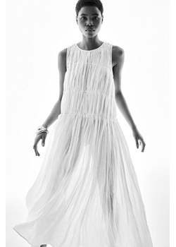 H & M - Długa sukienka z ramii - Biały ze sklepu H&M w kategorii Sukienki - zdjęcie 170948618