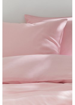 H & M - Komplet podwójnej pościeli satynowej - Różowy ze sklepu H&M w kategorii Pościele - zdjęcie 170948656