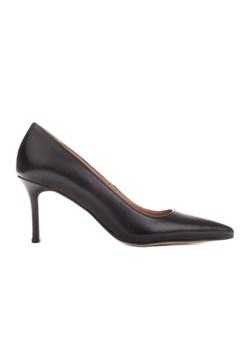 Marco Shoes Eleganckie szpilki z miękkiej skóry czarne ze sklepu ButyModne.pl w kategorii Czółenka - zdjęcie 170948745