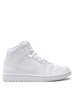 Nike Sneakersy Air Jordan 1 Mid 554724 136 Biały ze sklepu MODIVO w kategorii Buty sportowe męskie - zdjęcie 170951868