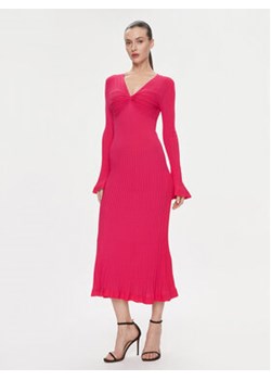TWINSET Sukienka dzianinowa 241TP3050 Różowy Regular Fit ze sklepu MODIVO w kategorii Sukienki - zdjęcie 170951989