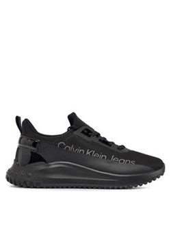 Calvin Klein Jeans Sneakersy Eva Run Slipon Lace Mix In Lum YM0YM00870 Czarny ze sklepu MODIVO w kategorii Buty sportowe męskie - zdjęcie 170952058