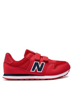 New Balance Sneakersy GV500CRN Czerwony ze sklepu MODIVO w kategorii Buty sportowe dziecięce - zdjęcie 170952397