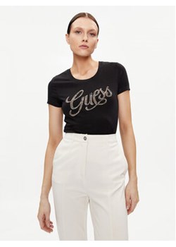 Guess T-Shirt W4GI30 J1314 Czarny Slim Fit ze sklepu MODIVO w kategorii Bluzki damskie - zdjęcie 170952478