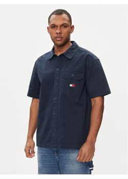 Tommy Jeans Koszula Essential DM0DM18969 Granatowy Regular Fit ze sklepu MODIVO w kategorii Koszule męskie - zdjęcie 170952756
