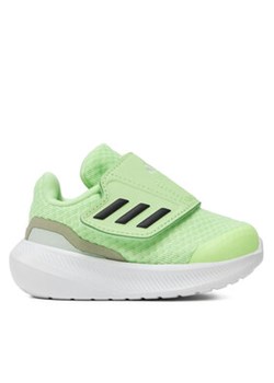 adidas Sneakersy RunFalcon 3.0 Hook-and-Loop IE5903 Zielony ze sklepu MODIVO w kategorii Buty sportowe dziecięce - zdjęcie 170952928