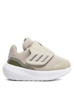 adidas Sneakersy RunFalcon 3.0 Hook-and-Loop IF8593 Beżowy ze sklepu MODIVO w kategorii Buty sportowe dziecięce - zdjęcie 170952948
