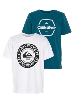 Quicksilver Koszulki (2 szt.) w kolorze białym i turkusowym ze sklepu Limango Polska w kategorii T-shirty chłopięce - zdjęcie 170953616