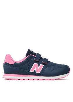 Sneakersy New Balance GV500NP1 Granatowy ze sklepu eobuwie.pl w kategorii Buty sportowe dziecięce - zdjęcie 170956885