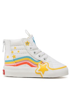 Sneakersy Vans Sk8-Hi Zip Rainbow Star VN000BVNAHP1 True White/Multi ze sklepu eobuwie.pl w kategorii Trampki dziecięce - zdjęcie 170957189