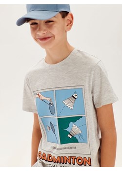 Sinsay - Koszulka z nadrukiem - szary ze sklepu Sinsay w kategorii T-shirty chłopięce - zdjęcie 170958866