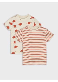 Sinsay - Koszulki 2 pack - kremowy ze sklepu Sinsay w kategorii Koszulki niemowlęce - zdjęcie 170958906