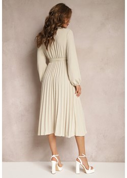 Jasnobeżowa Sukienka Phloroe ze sklepu Renee odzież w kategorii Sukienki - zdjęcie 170959936