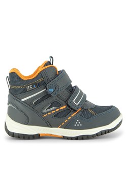 Sneakersy Leaf Kasuri LKAUS101K Granatowy ze sklepu eobuwie.pl w kategorii Buty zimowe dziecięce - zdjęcie 170960856
