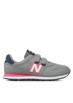 Sneakersy New Balance GV500LD1 Szary ze sklepu eobuwie.pl w kategorii Buty sportowe dziecięce - zdjęcie 170960968