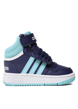 Sneakersy adidas Hoops Mid Shoes IF5314 Niebieski ze sklepu eobuwie.pl w kategorii Buty sportowe dziecięce - zdjęcie 170961067