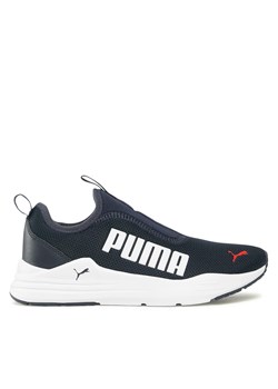 Sneakersy Puma Puma Wired Rapid 385881 07 Granatowy ze sklepu eobuwie.pl w kategorii Buty sportowe damskie - zdjęcie 170961606
