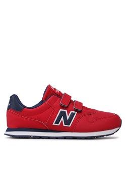 Sneakersy New Balance GV500TN1 Czerwony ze sklepu eobuwie.pl w kategorii Buty sportowe dziecięce - zdjęcie 170962555