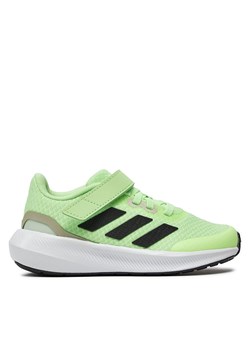 Sneakersy adidas RunFalcon 3.0 Elastic Lace Top Strap IF8586 Zielony ze sklepu eobuwie.pl w kategorii Buty sportowe dziecięce - zdjęcie 170962709
