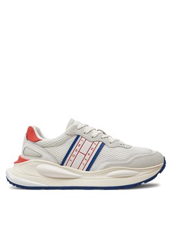 Sneakersy Tommy Jeans Tjm Fashion Runner EM0EM01221 Biały ze sklepu eobuwie.pl w kategorii Buty sportowe męskie - zdjęcie 170963738