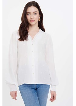 Damska koszula z haftem i falbankami - biała ze sklepu 5.10.15 w kategorii Koszule damskie - zdjęcie 170964157