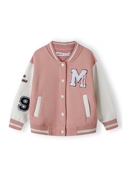 Różowa kurtka dziewczęca typu baseball z naszywkami ze sklepu 5.10.15 w kategorii Kurtki dziewczęce - zdjęcie 170964255