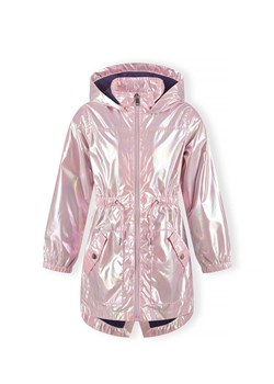 Różowa kurtka przeciwdeszczowa z kapturem dla dziewczynki ze sklepu 5.10.15 w kategorii Kurtki dziewczęce - zdjęcie 170964345