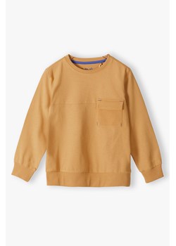Bawełniana bluzka chłopięca z długim rękawem i kieszenią z przodu ze sklepu 5.10.15 w kategorii Bluzy chłopięce - zdjęcie 170964356