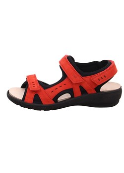 Legero Skórzane sandały w kolorze czerwonym ze sklepu Limango Polska w kategorii Sandały damskie - zdjęcie 170964445