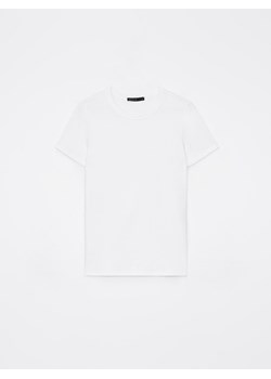 Mohito - Biały t-shirt basic - biały ze sklepu Mohito w kategorii Bluzki damskie - zdjęcie 170964785