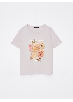 Mohito - T-shirt z nadrukiem - pastelowy różowy ze sklepu Mohito w kategorii Bluzki damskie - zdjęcie 170964839