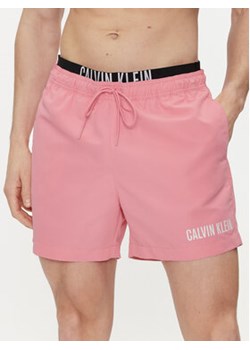 Calvin Klein Swimwear Szorty kąpielowe KM0KM00992 Różowy Regular Fit ze sklepu MODIVO w kategorii Kąpielówki - zdjęcie 170967855
