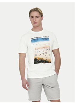 Only & Sons T-Shirt Kolton 22028735 Biały Regular Fit ze sklepu MODIVO w kategorii T-shirty męskie - zdjęcie 170968047