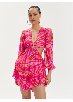 Nissa Sukienka letnia RC14805 Różowy Regular Fit ze sklepu MODIVO w kategorii Sukienki - zdjęcie 170968808